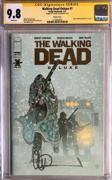 Walking Dead Deluxe #7 Moore Cover CGC 9.8 Signed by Charlie Adlard