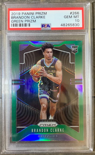 2019 Panini Prizm Green Prizm Brandon Clarke