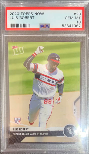 2020 Topps Now Luis Robert PSA10 GEM
