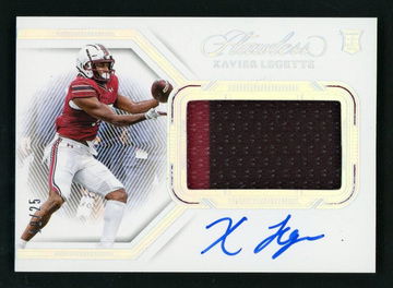 2024 Panini Flawless Collegiate Xavier Legette #150 RC Rookie Patch Auto /25