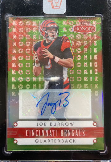 2020 Panini Honors Joe Burrow #1 Rookie Signatures Green 15/35