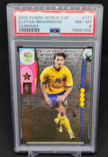 2006 Panini FIFA World Cup Germany Zlatan Ibrahimovic #177 PSA 8