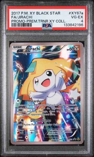 2017 Pokemon XY Black Star Promo Premium Trainer XY Collection Jirachi #XY67A PSA 4