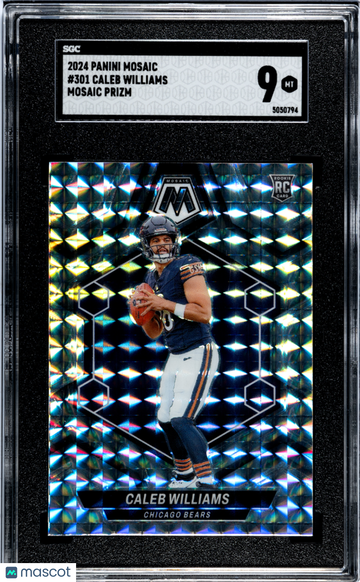 2024 Panini Mosaic Caleb Williams #301 Prizm SGC 9