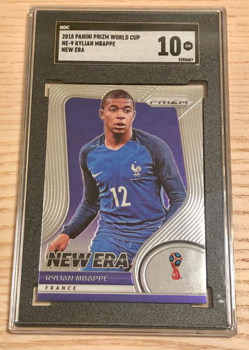 2018 Prizm World Cup Kylian Mbappe New Era Rookie SGC10 (HK)