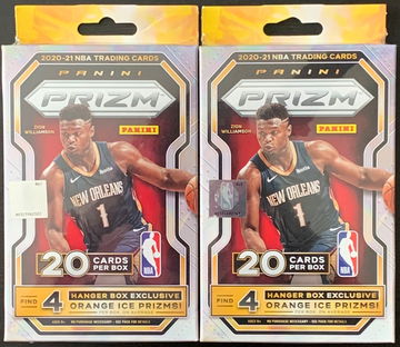 (2) 2020-21 PRIZM BASKETBALL HANGERS