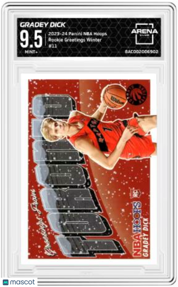 2023-24 Panini NBA Hoops Gradey Dick #11 RC Arena Club 9.5