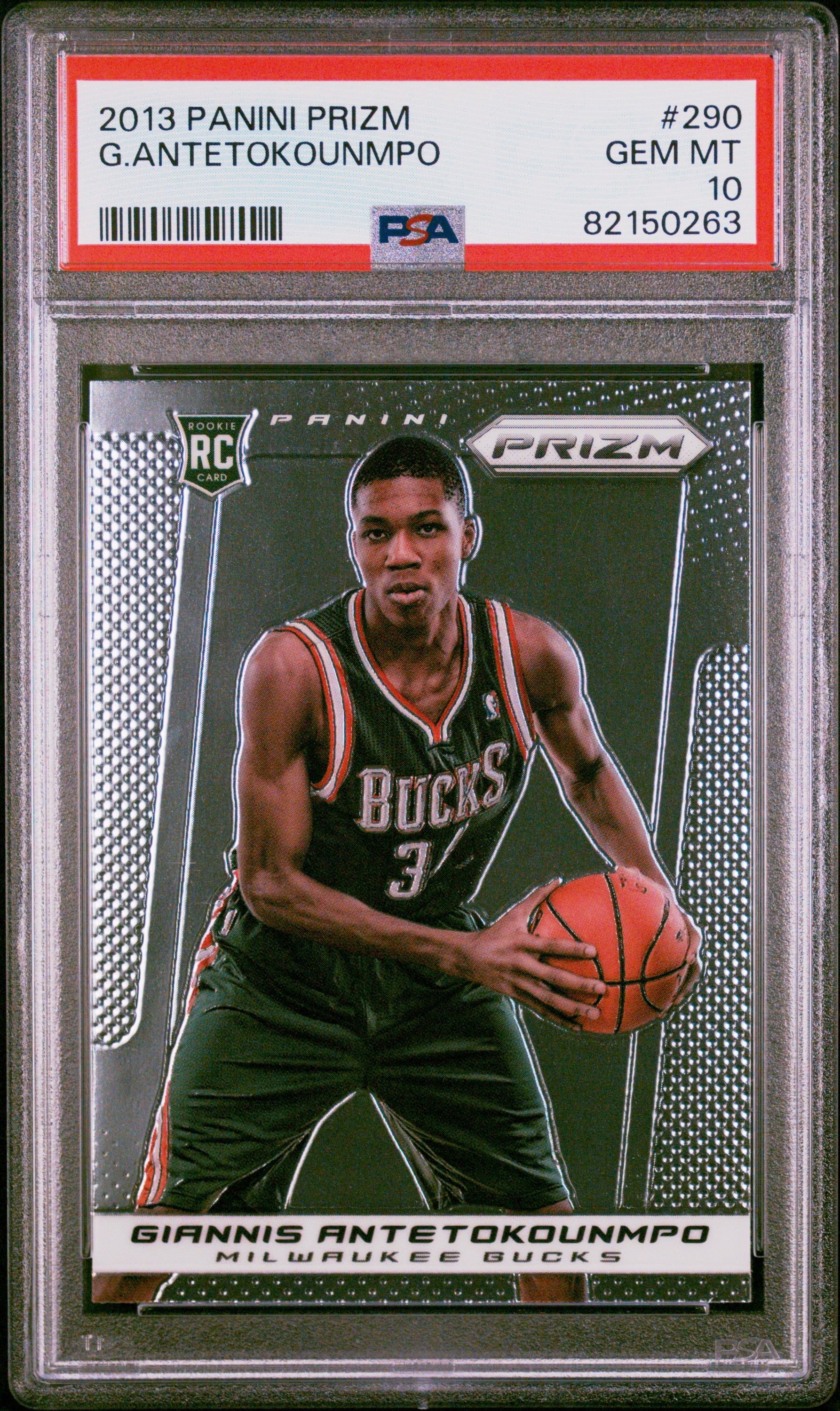 PSA 10 2013 Panini Prizm Giannis Antetokounmpo Rookie RC #290