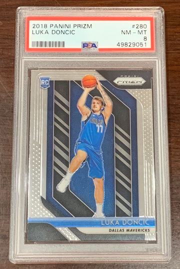 2018 Prizm Luka Doncic PSA 8