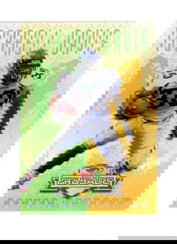 1998 Leaf Rookies & Stars Donruss Crusade #8 Terrell Davis Green SP /250 Broncos