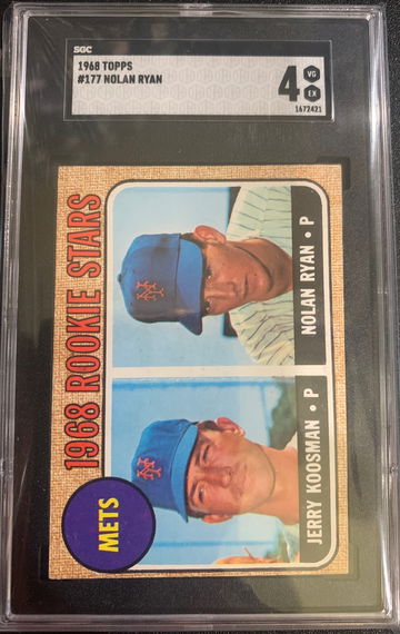 1968 Topps Nolan Ryan Rookie Card #177