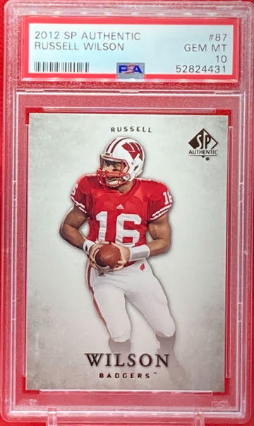 2012 SP Authentic #87 Russell Wilson RC Rookie PSA 10 Gem Mint
