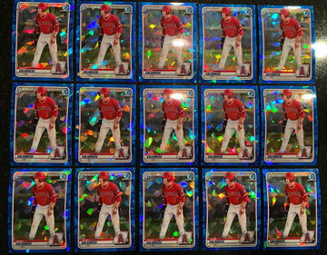 (15) 2020 Bowman Draft Sapphire David Calabrese 1ST