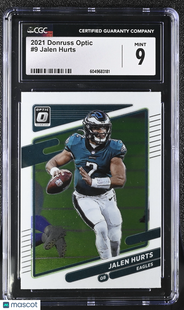 2021 Donruss Optic Jalen Hurts #9 CGC 9