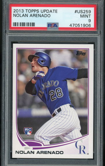 PSA 9 Mint Nolan Arenado 2013 Topps Update