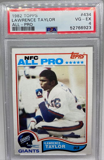 1982 Topps Lawrence Taylor All Pro RC PSA 4