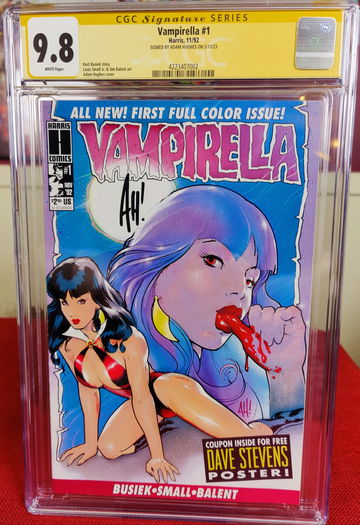 Vampirella #1 - CGC 9.8 - Signed by Adam Hughes