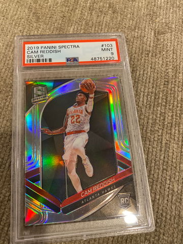 2019 spectra cam reddish rookie silver psa 9 