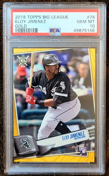 Eloy Jimenez 2019 Topps Big League GOLD PSA 10 Rookie Card RC