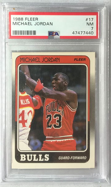 Michael Jordan 1988 Fleer #17 - PSA 7
