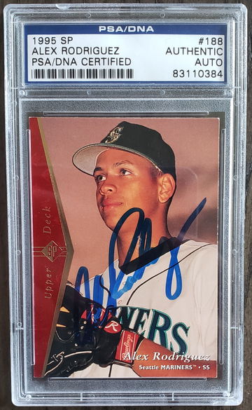 Alex Rodriguez auto 1995 upper deck 