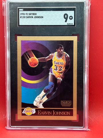 1990-91 Skybox Earvin Johnson #138  SGC 9