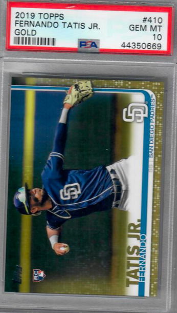 Fernando Tatis Jr. Topps Update Gold /2019