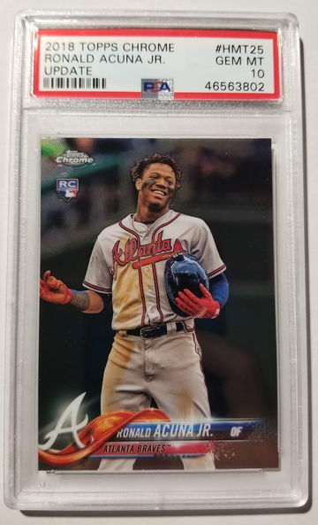 2018 Topps Chrome Update RC Ronald Acuna
