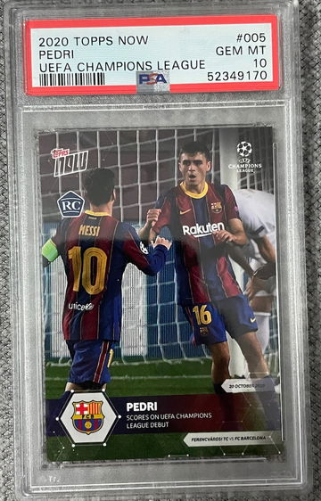 2020 Topps Now Pedri PSA 10 Gem Mint