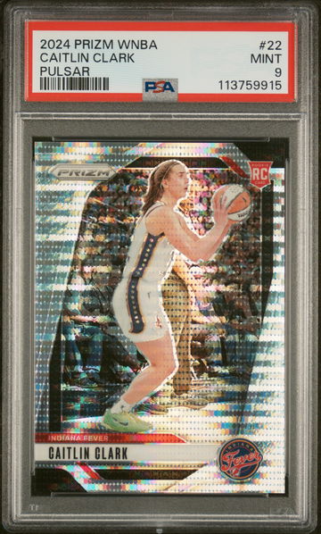 2024 Prizm WNBA Pulsar Caitlin Clark #22 RC /499 PSA 9