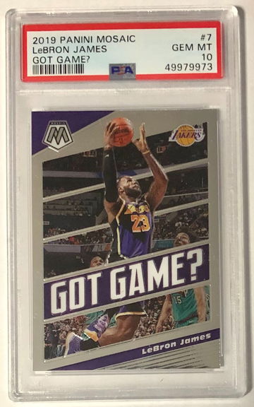 2019 Panini Mosaic Lebron James Got Game PSA 10