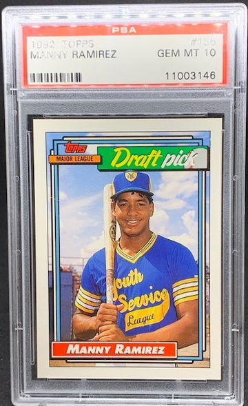 1992 TOPPS MANNY RAMIREZ PSA 10