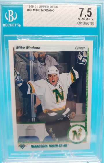 1990 Upper Deck #46 Mike Modano RC BGS 7.5