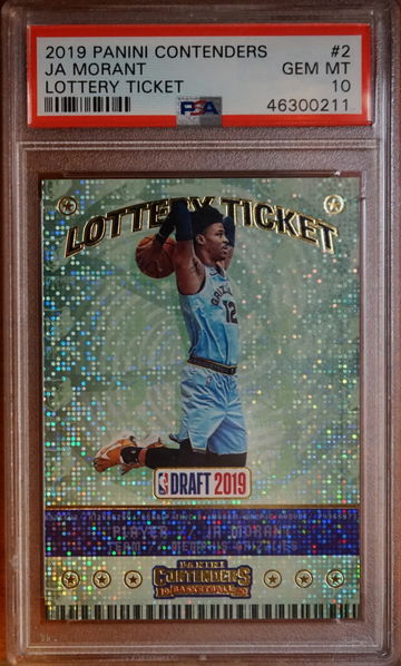 2019 Panini Contenders Ja Morant Lottery Ticket PSA 10