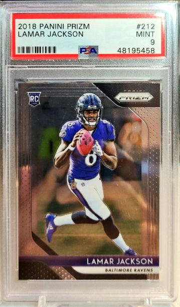 Lamar Jackson Prizm PSA 9