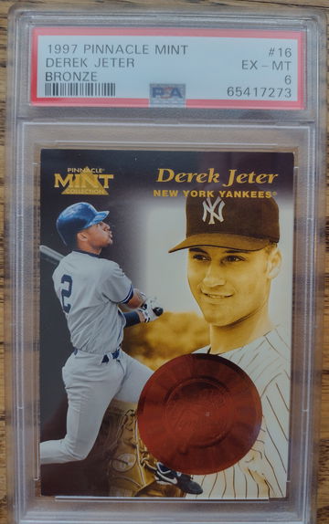1997 Pinnacle Mint Bronze Derek Jeter PSA 6