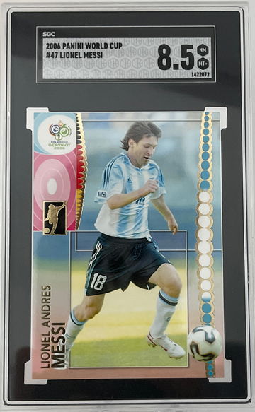 2006 Lionel Messi Panini World Cup #47 SGC 8.5
