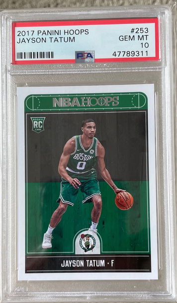 2017 Panini Hoops Jayson Tatum PSA 10 RC 253