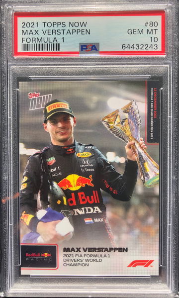 2021 TOPPS NOW Max Verstappen GEM MT PSA 10 Pop 41