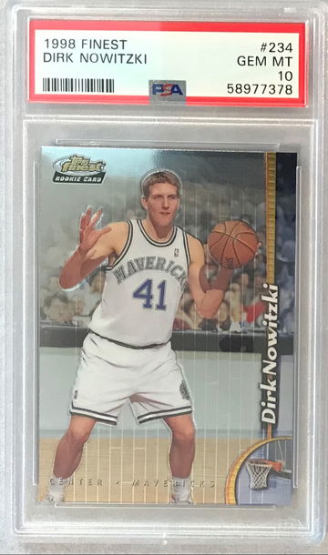 Dirk Nowitzki 1998 Finest Rookie #234 - PSA 10 Gem Mint
