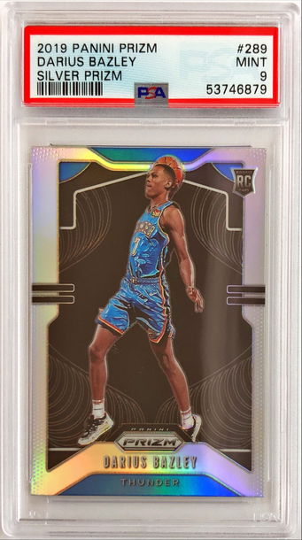 Darius Bazley 2019 Prizm Silver PSA 9