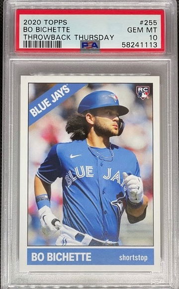 PSA 10 2020 Topps Throwback Thursday Bo Bichette RC #255