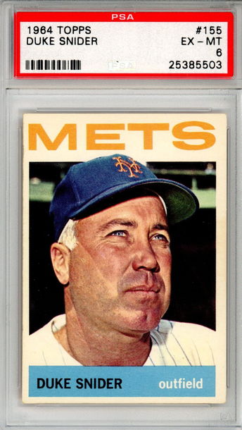 1964 TOPPS DUKE SNIDER PSA 6