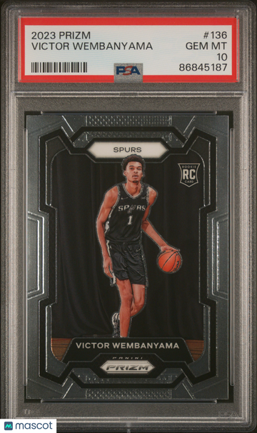 PSA 10 2023 Panini Prizm Victor Wembanyama #136