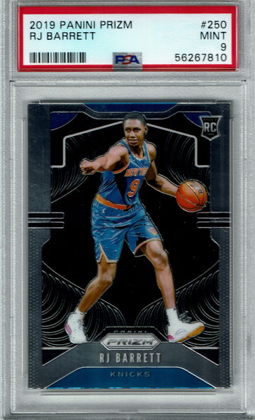 2019 Panini Prizm RJ Barrett #250 PSA 9 MINT