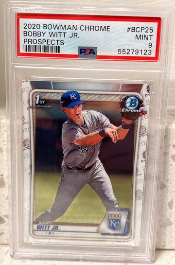 2020 bowman chrome Bobby Witt Jr Prospects PSA 9