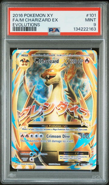 2016 Pokemon XY Evolutions M Charizard Ex #101 PSA 9