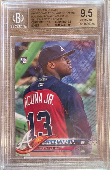 2018 Topps Update Variation SP Ronald Acuna Jr BGS 9.5