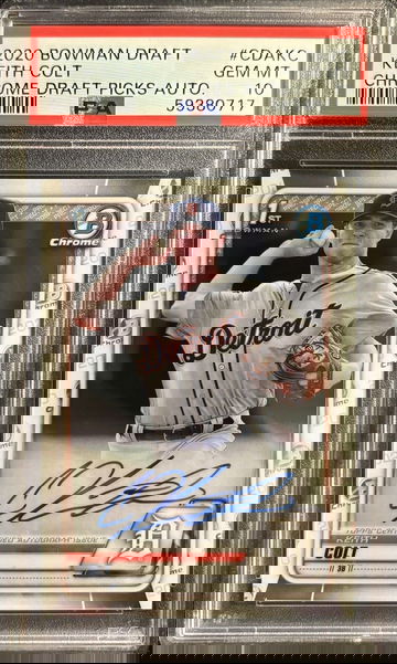 2020 1st Bowman Chrome Draft Colt Keith Auto PSA 10 Gem Mint #CDAKC