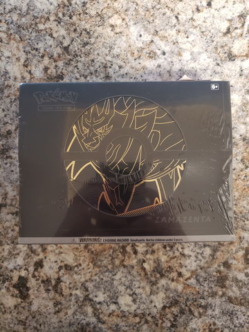 Pokemon TCG Sword And Shield Elite Trainer Box Plus Zamazenta